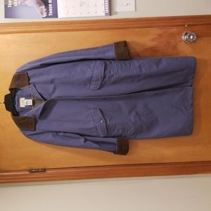 Womens LL Bean Long Denim Barn Coat